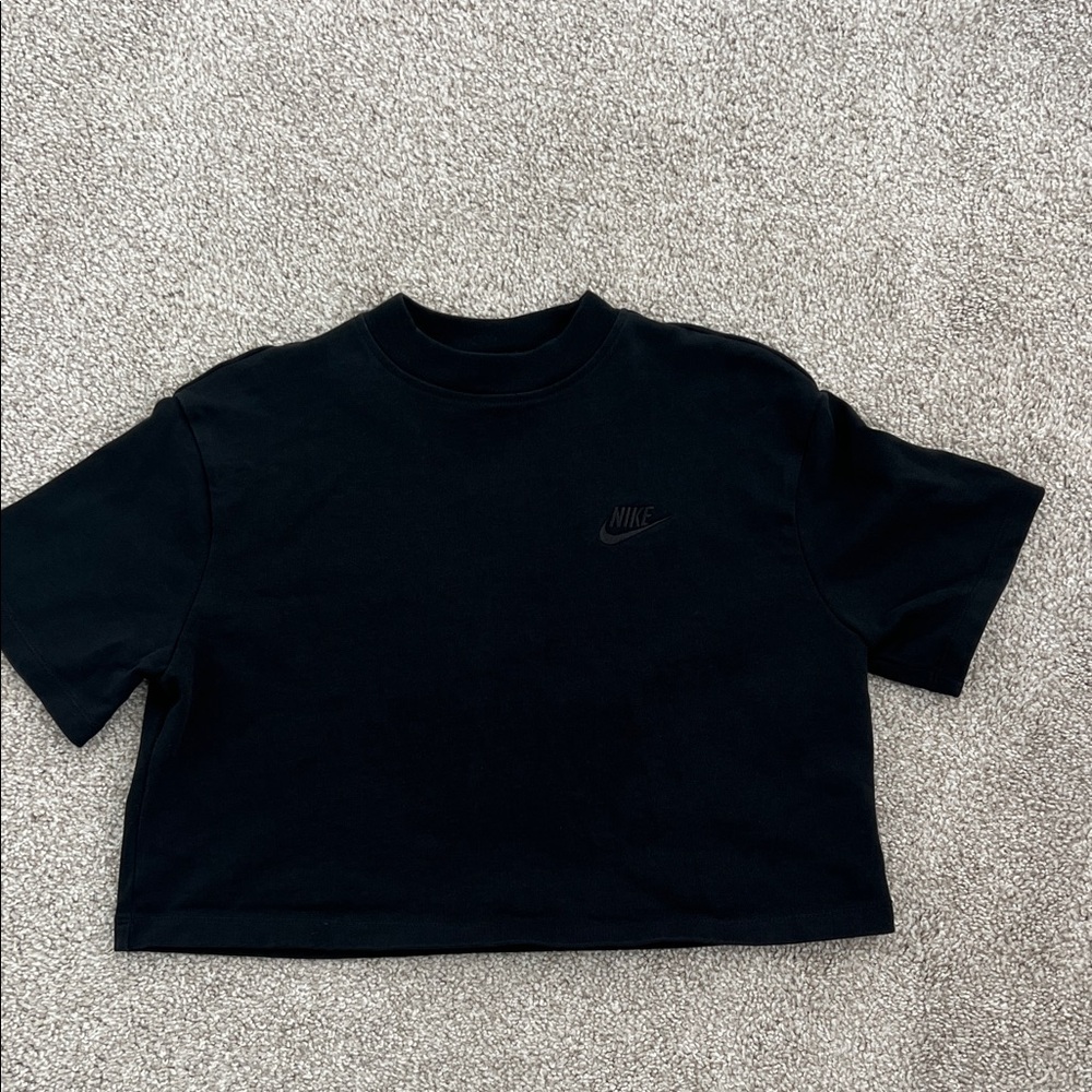 Nike Women's Black Casual Crop Top
